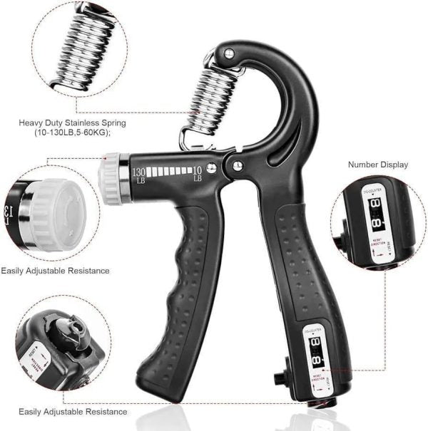 Adjustable Hand Gripper With Counter - My Store